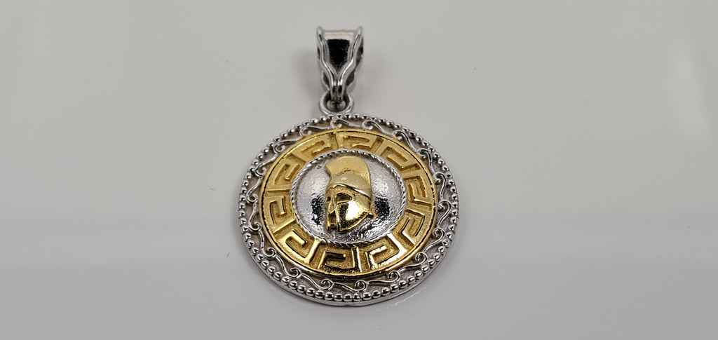 Greek Helmet Pendant