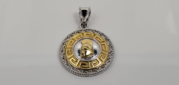 Greek Helmet Pendant