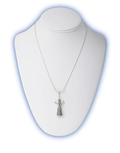Mermaid pendant in sterling silver.