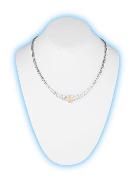Macedonian sun necklace with sterling silver.