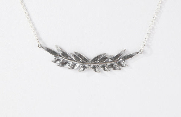 Olive Tree Branch Necklace