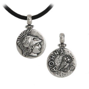 Athena pendant in sterling silver.