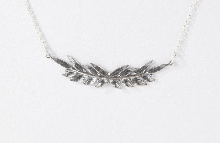 Olive Tree Branch Necklace