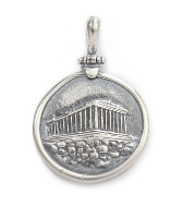 Parthenon pendant in sterling silver.